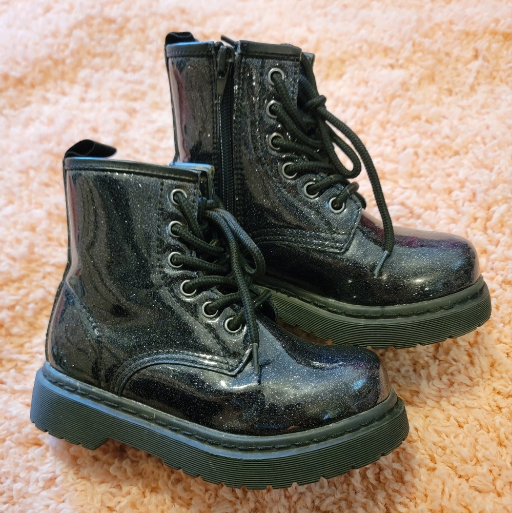 Madden Girl sparkle combat boots